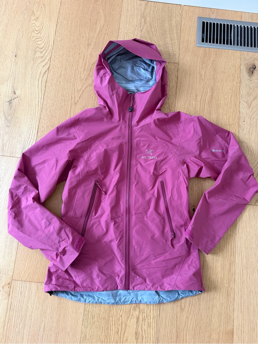 Arc'teryx Women's Raspberry Pink Hooded Shell Jacket